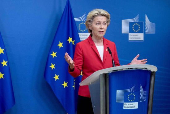 冯德莱恩称欧洲愿继续与乌美合作 强调安全保障